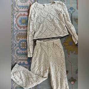 Crochet Pants and Top Set